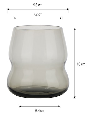 Vaso para agua Haus de vidrio