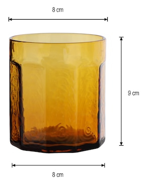 Vaso para agua Haus de vidrio