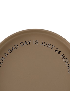 Plato trinche Haus Thoughts de Stoneware 1 pieza