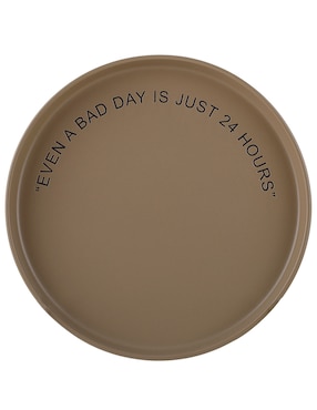 Plato trinche Haus Thoughts de Stoneware 1 pieza