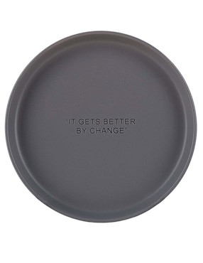 Plato postre Haus Affirmations de stoneware