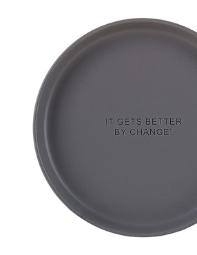 Plato postre Haus Affirmations de stoneware