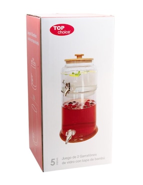 Vitrolero de vidrio Top Choice dispensador