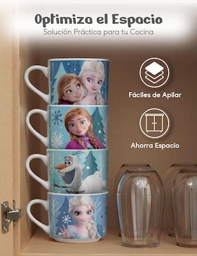 Set de tazas clásicas Berry Hip Frozen 4 piezas