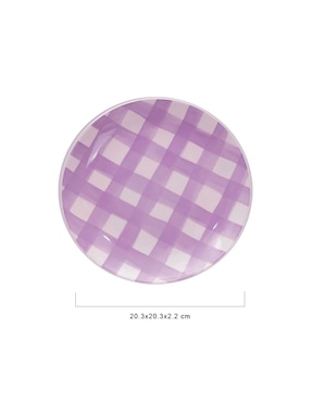 Plato postre Bluebell & Co. Picnic de stoneware