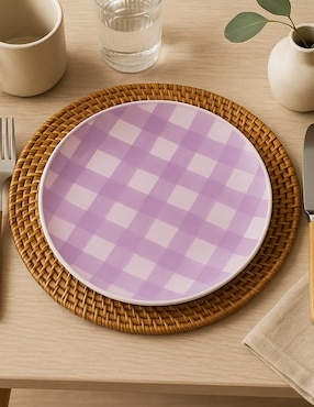 Plato postre Bluebell & Co. Picnic de stoneware