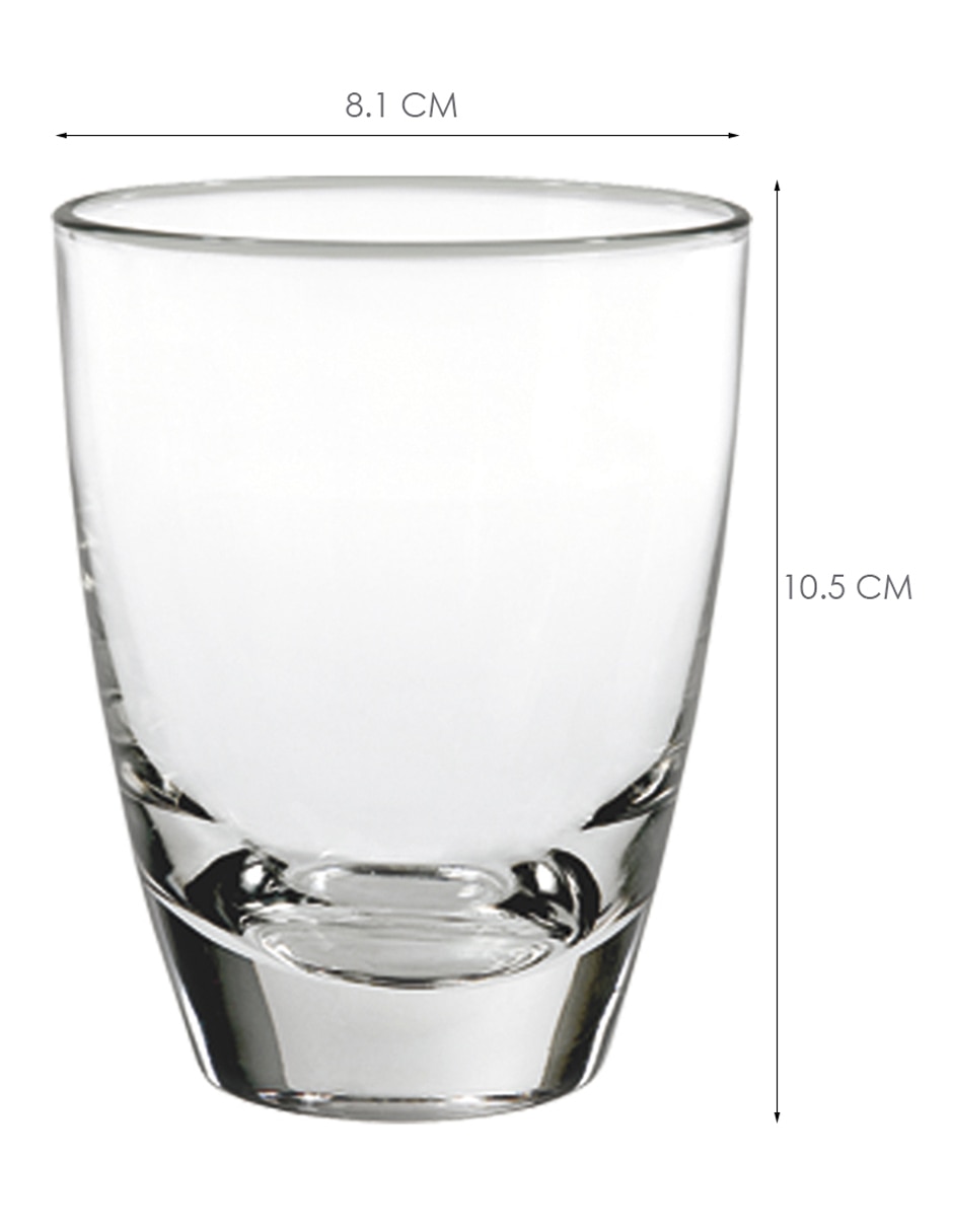 Vaso old fashion de vidrio 6