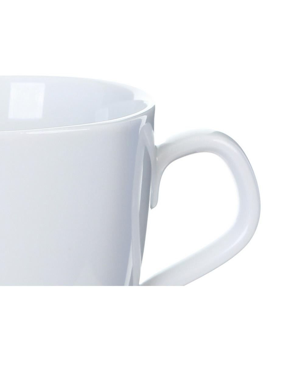 Taza redonda mediana Cuccina Bianca blanca