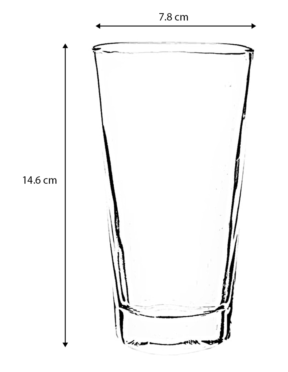 Vaso Highball de vidrio 6