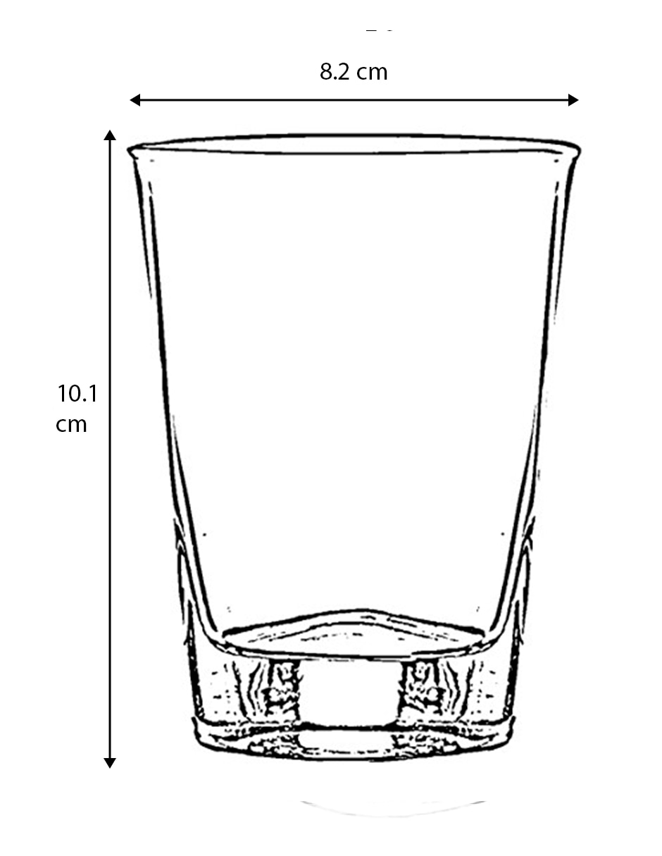 Vaso Dof de vidrio 8