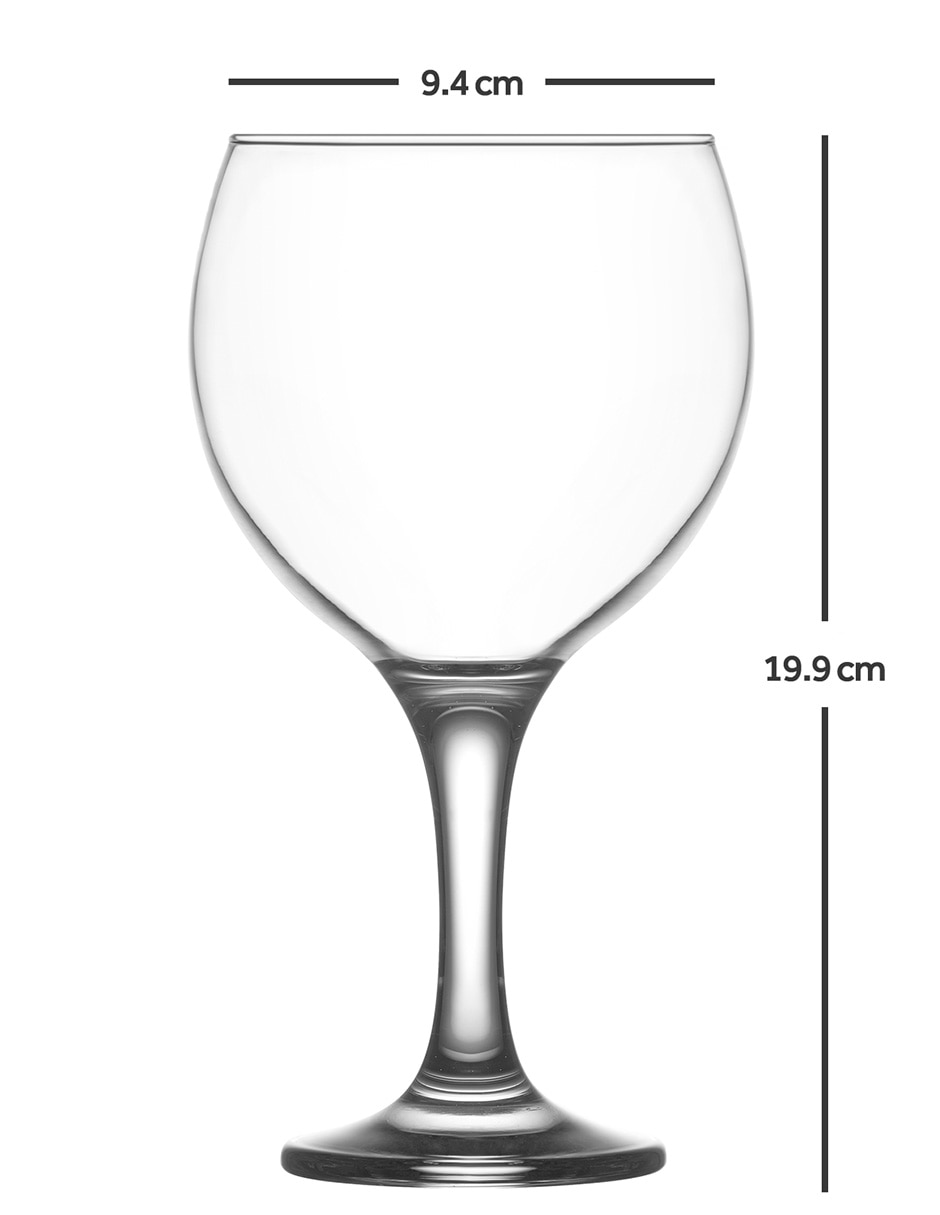 Copa para vino de vidrio 6