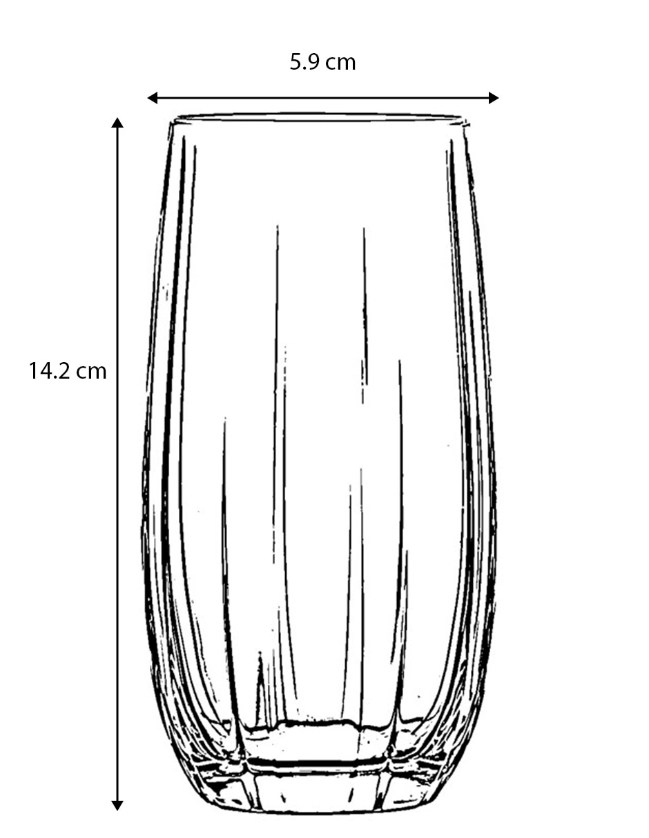 Vaso Cooler de vidrio 6
