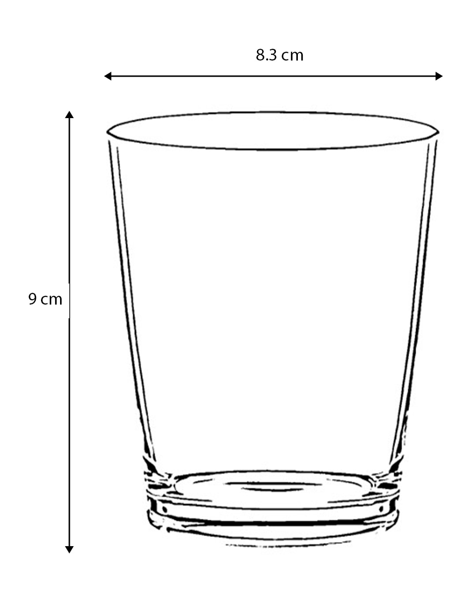 Vaso Dof de vidrio 4