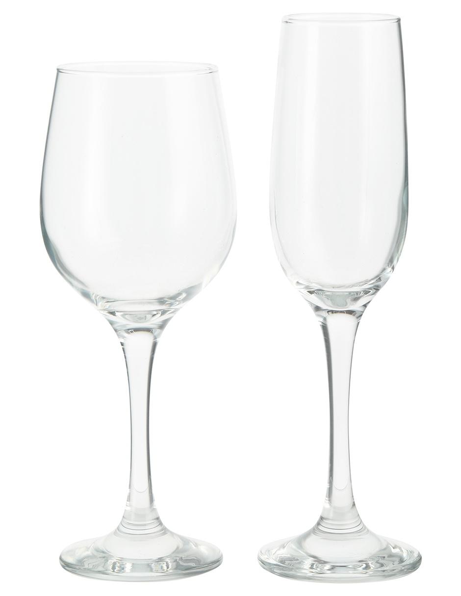 Set vasos y copas de vidrio con 24 piezas 3