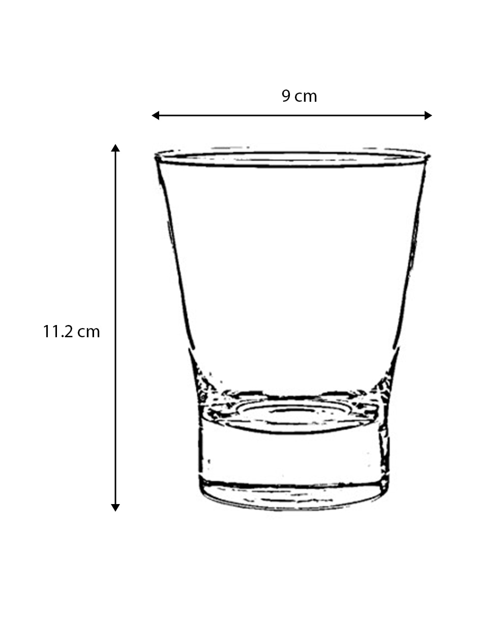 Vaso old fashion de vidrio 6