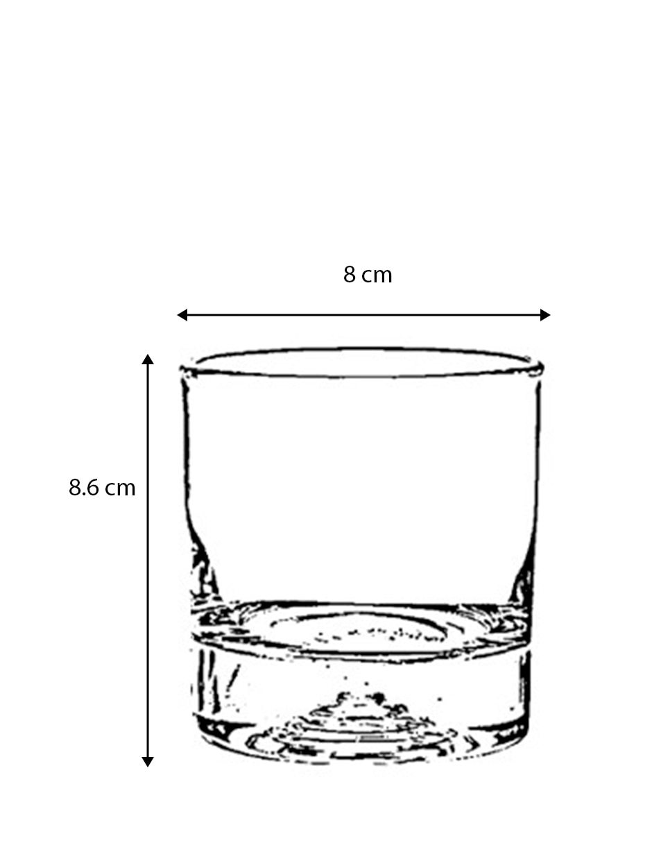 Vaso old fashion de vidrio 6