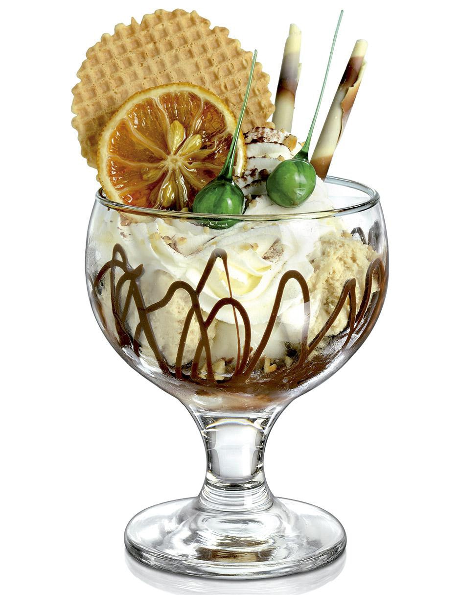 Set de copas para postre Palm de vidrio 2
