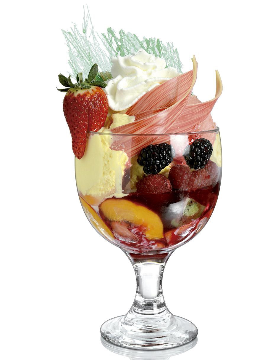 Set de copas para postre Palm de vidrio 4