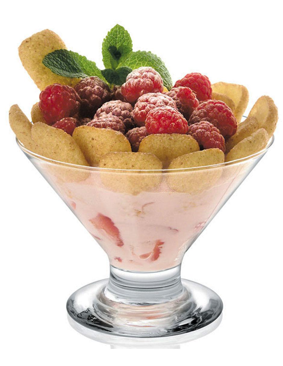Set de copas para postre de vidrio 2