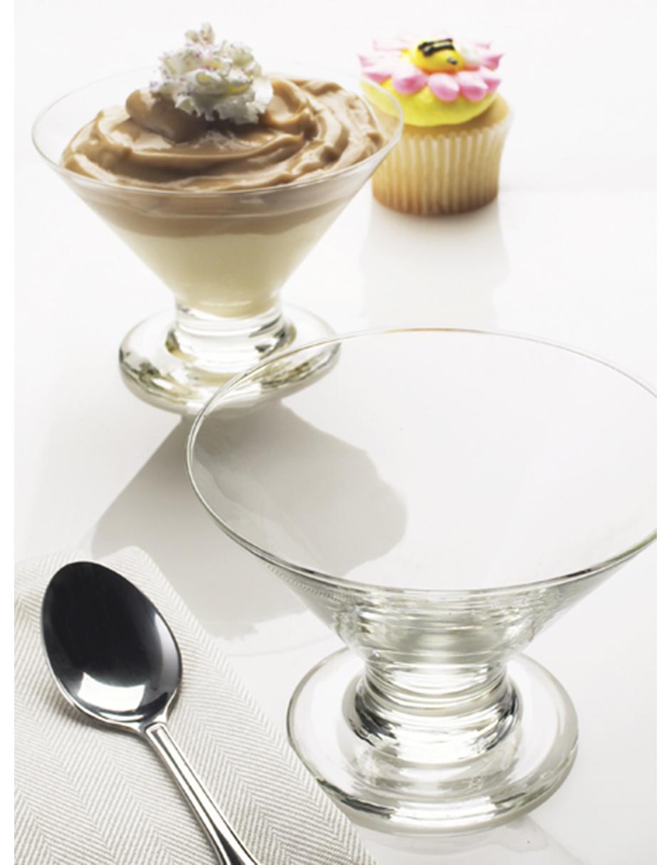 Set de copas para postre de vidrio 3