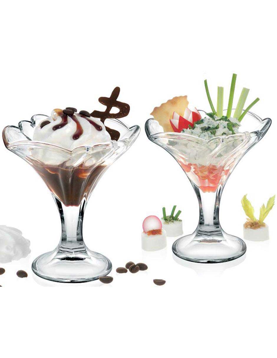 Set de copas para postre Deliss de vidrio 4