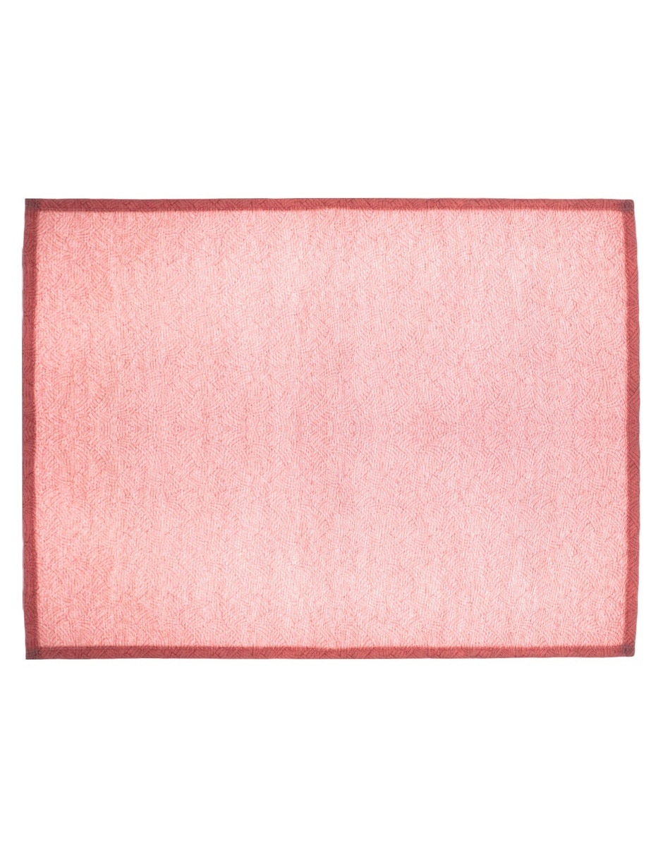 Mantel individual rectangular de poliéster Elsa