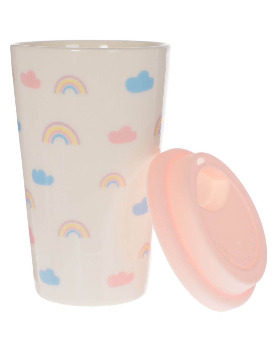 TERMO W ARCOIRIS, 400 ML, BLANCO HAUS K