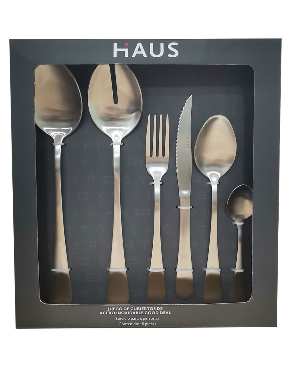 Set cubiertos Good Deal de acero inoxidable 18 piezas 1
