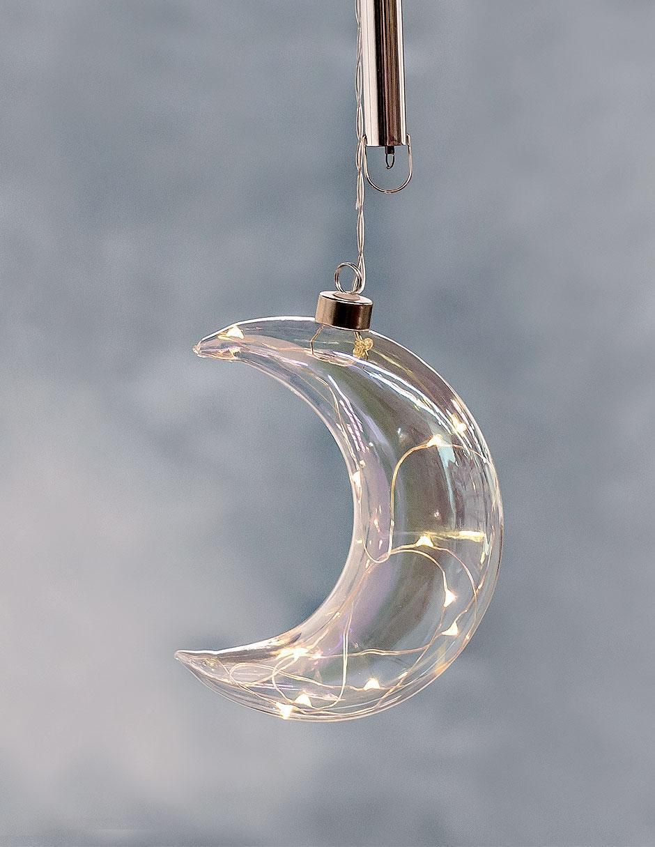 Colgante decorativo Luna de cristal Led 5