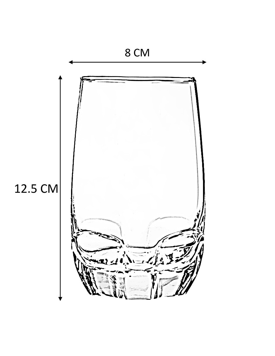 Vaso cooler Charisma de vidrio 4