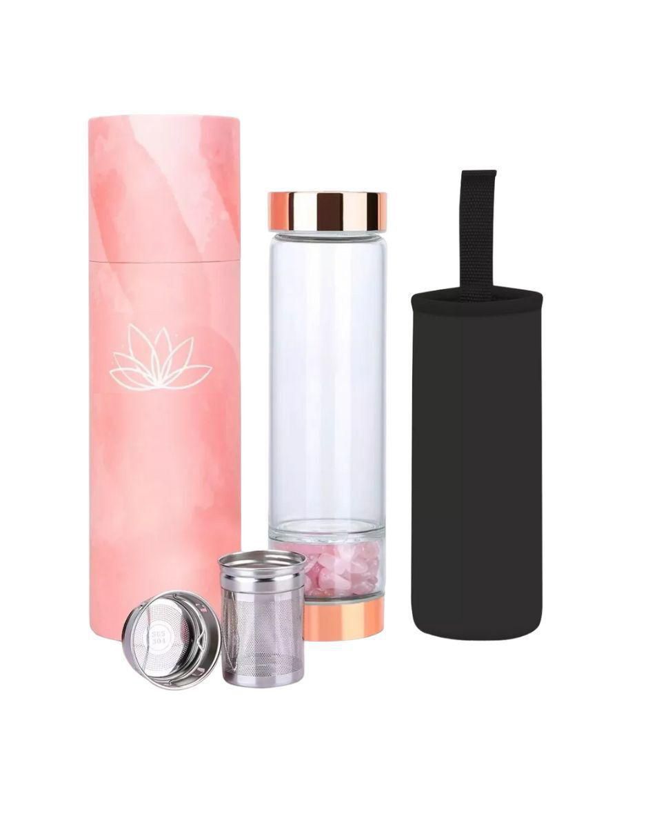 Termo de vidrio con tapa rosca 450 ml