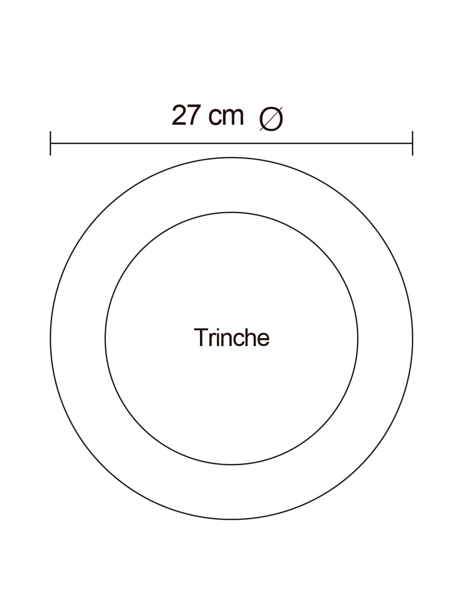 Plato trinche Spotted de cerámica 4