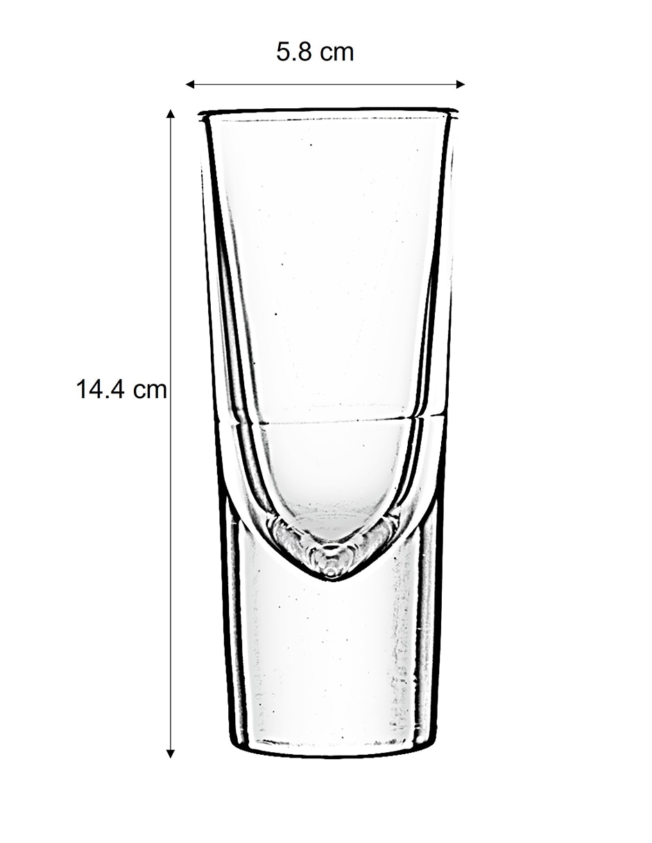 Vaso Doble Pack Grande de vidrio 5