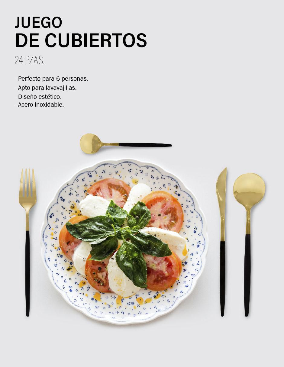 Set cubiertos de acero inoxidable 24 piezas 4