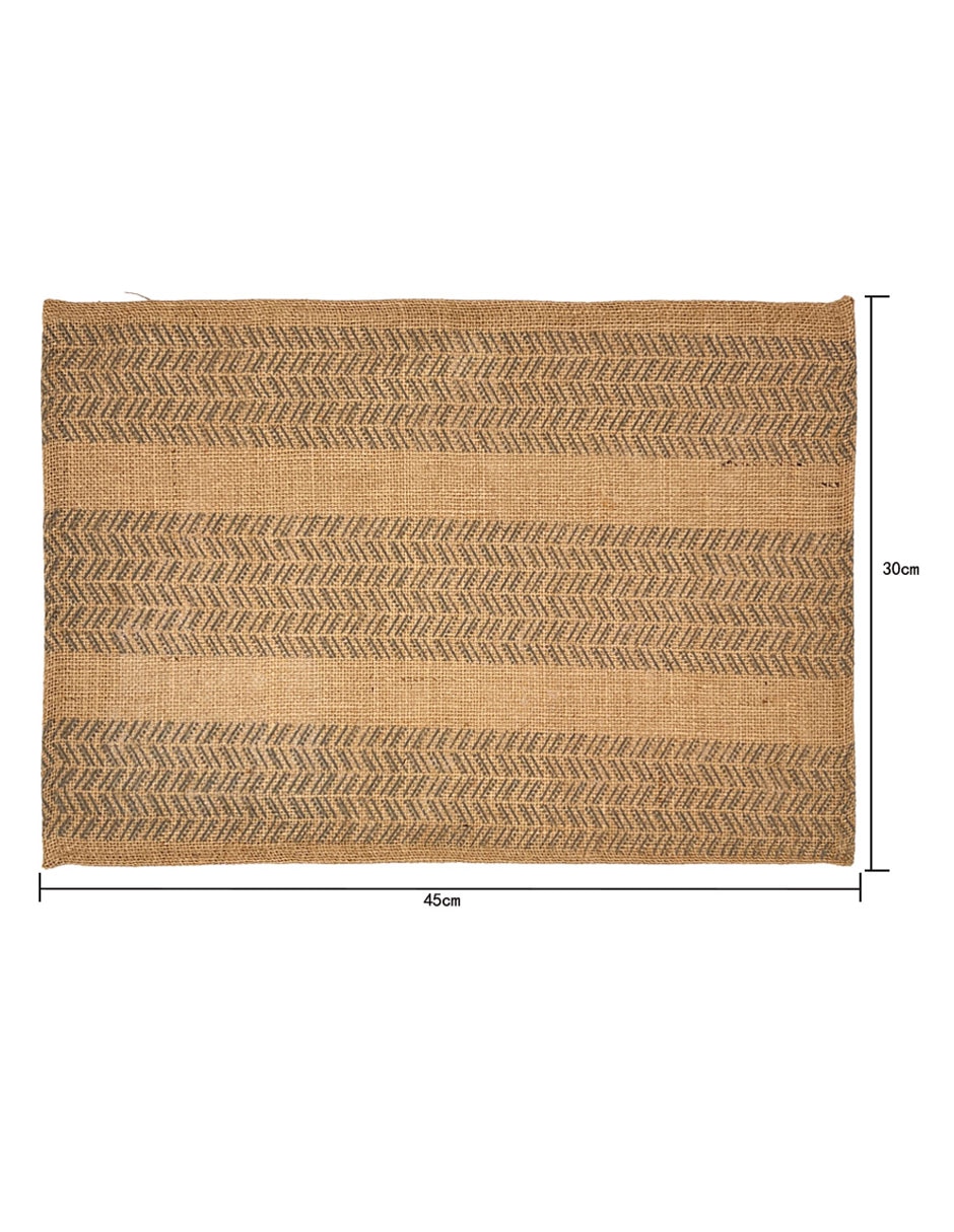 Mantel individual rectangular de fibras naturales 5