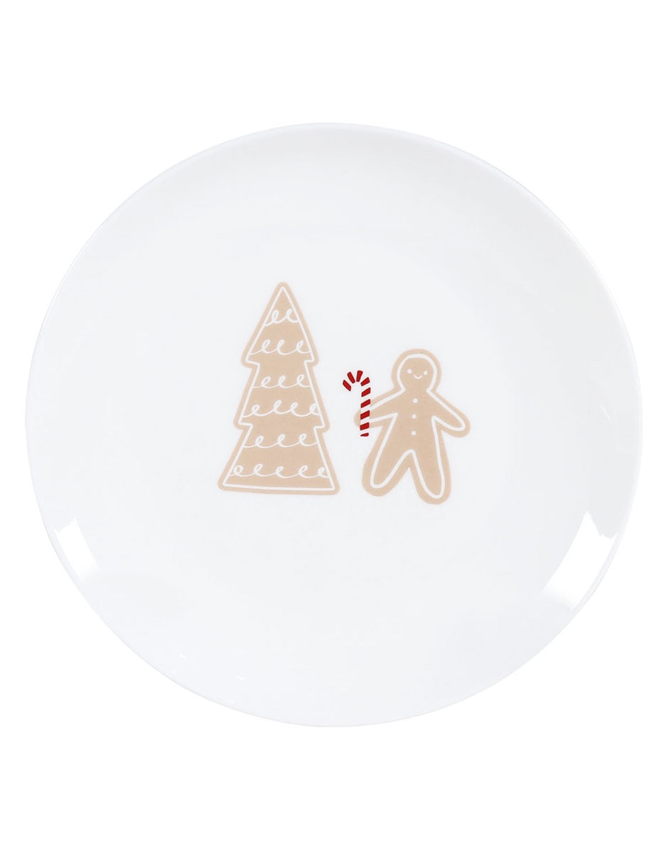 Plato ensalada navideño Santa Bakery de cerámica Plato ensalada navideño Santa Bakery de cerámica