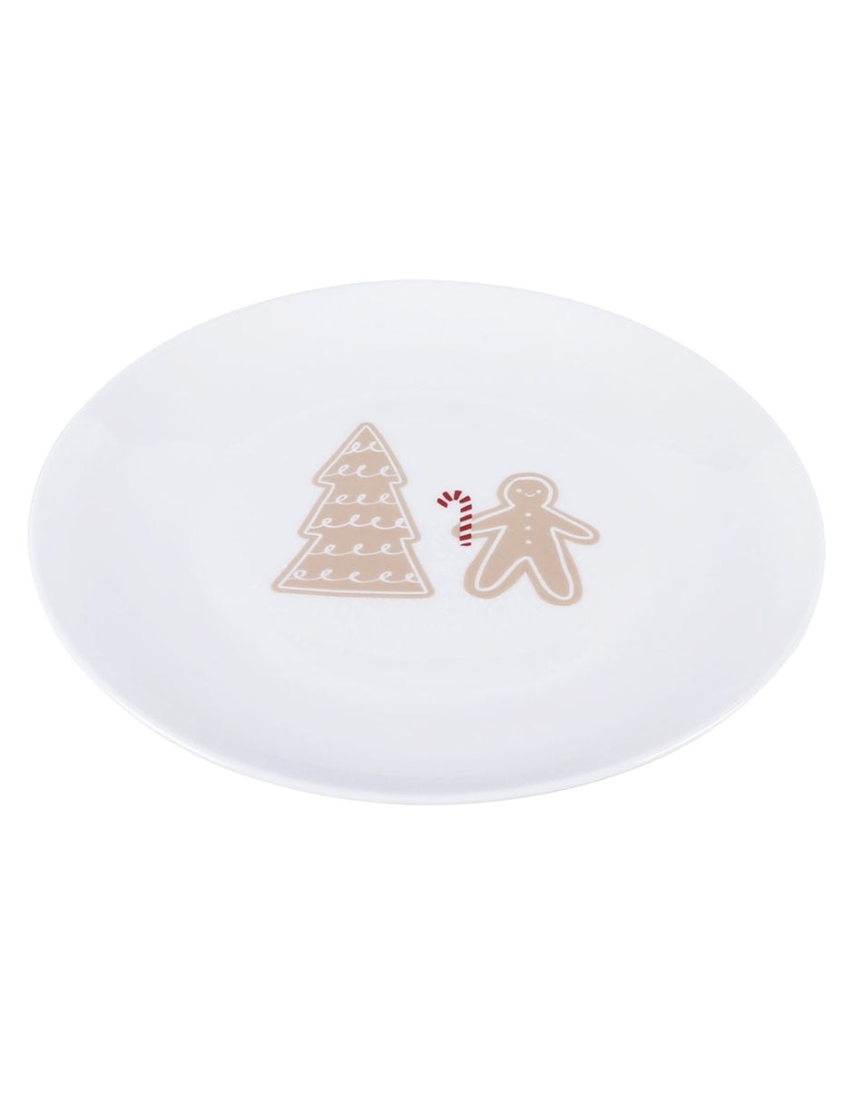 Plato ensalada navideño Santa Bakery de cerámica 2