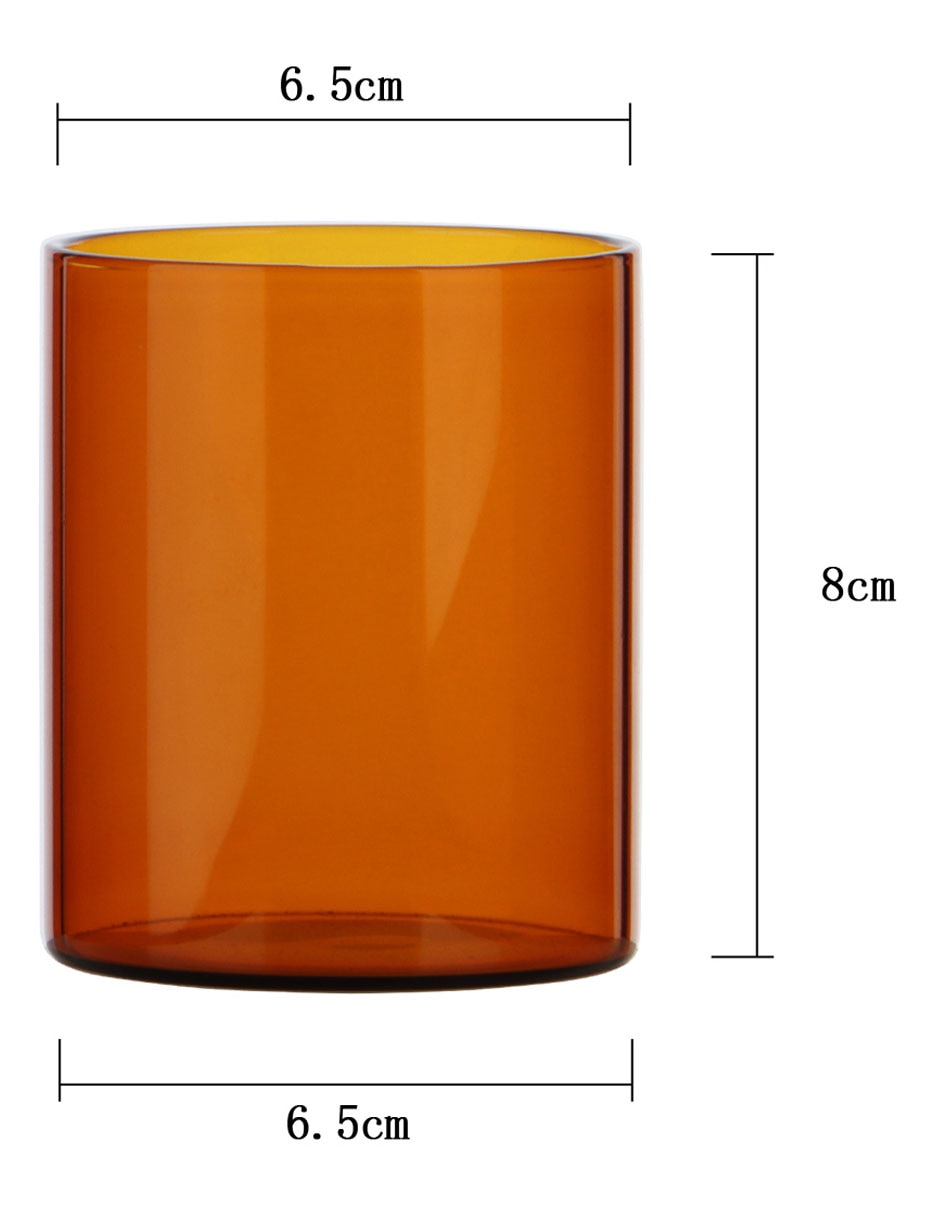 Vaso corto Succino de vidrio
