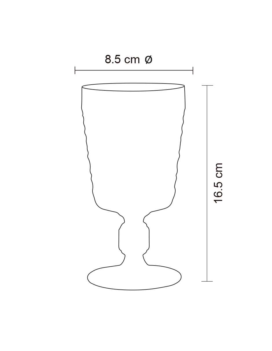 Copa para agua Daisy Easter de vidrio