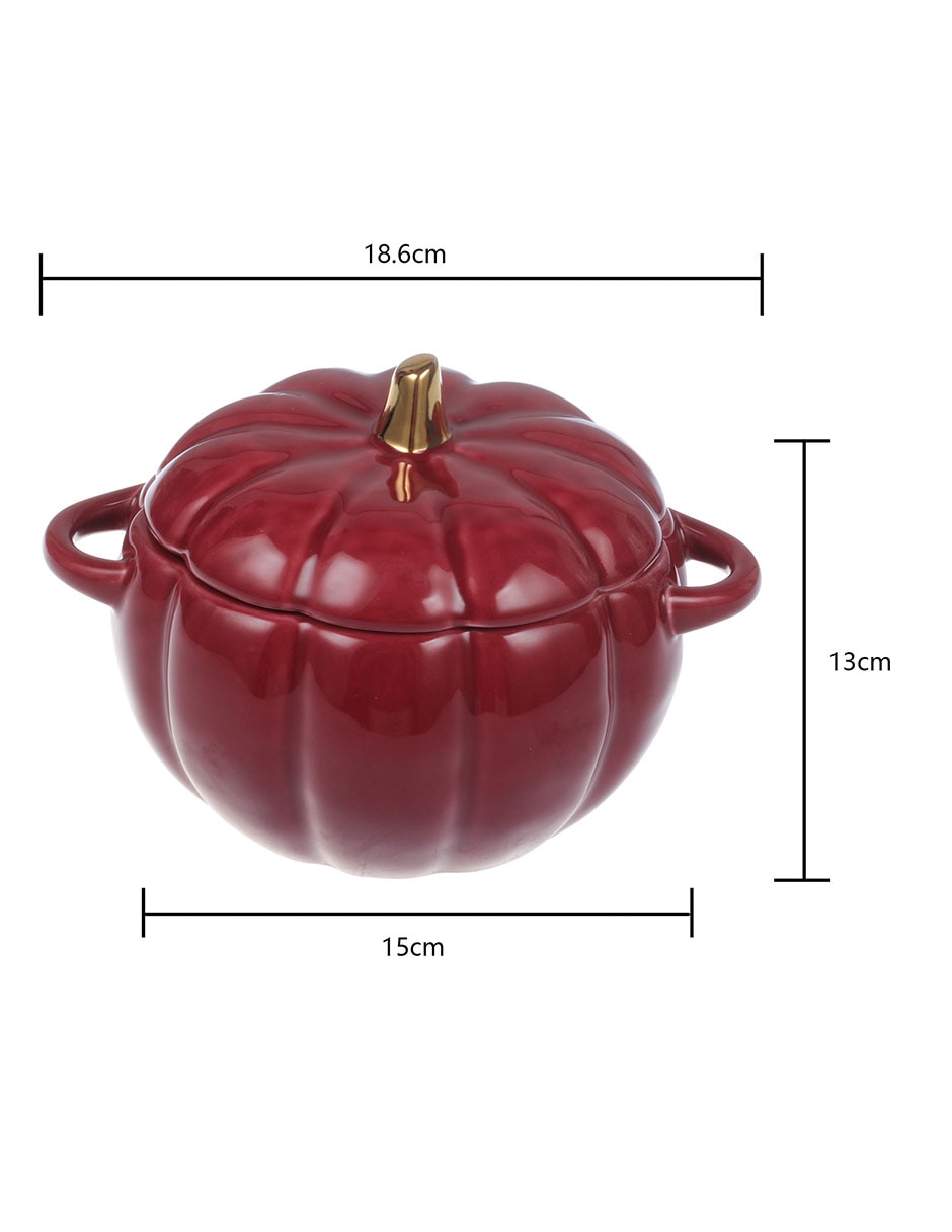 Contenedor Burgundy de porcelana 5