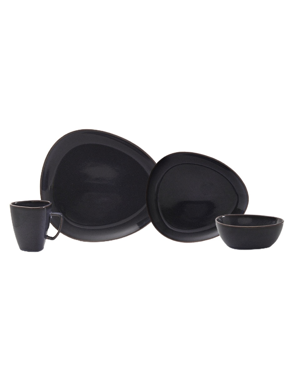 Vajilla cerrada ossian de stoneware para 4 personas 1