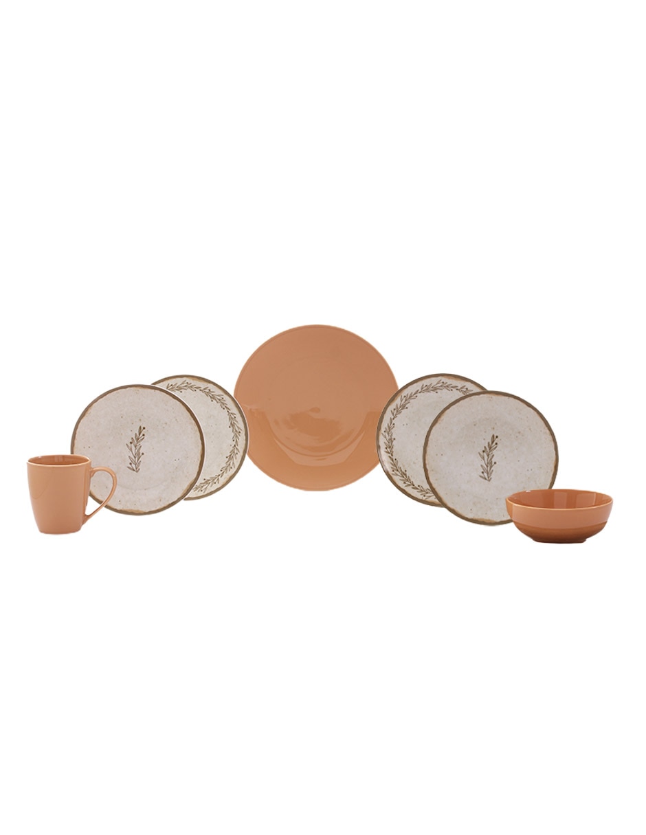 Vajilla cerrada tulia de porcelana para 4 personas