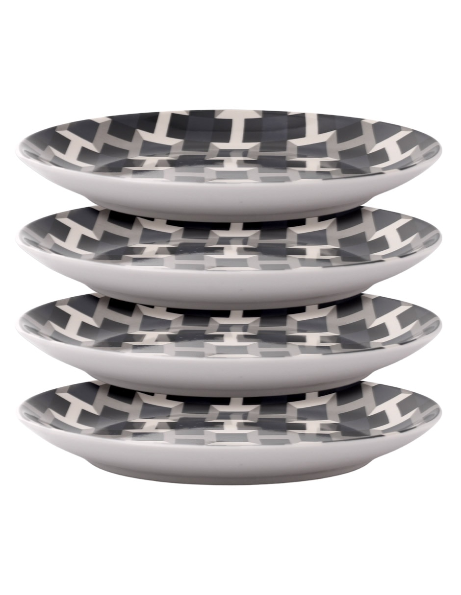 Set platos ensalada Busan de porcelana 4 piezas 2