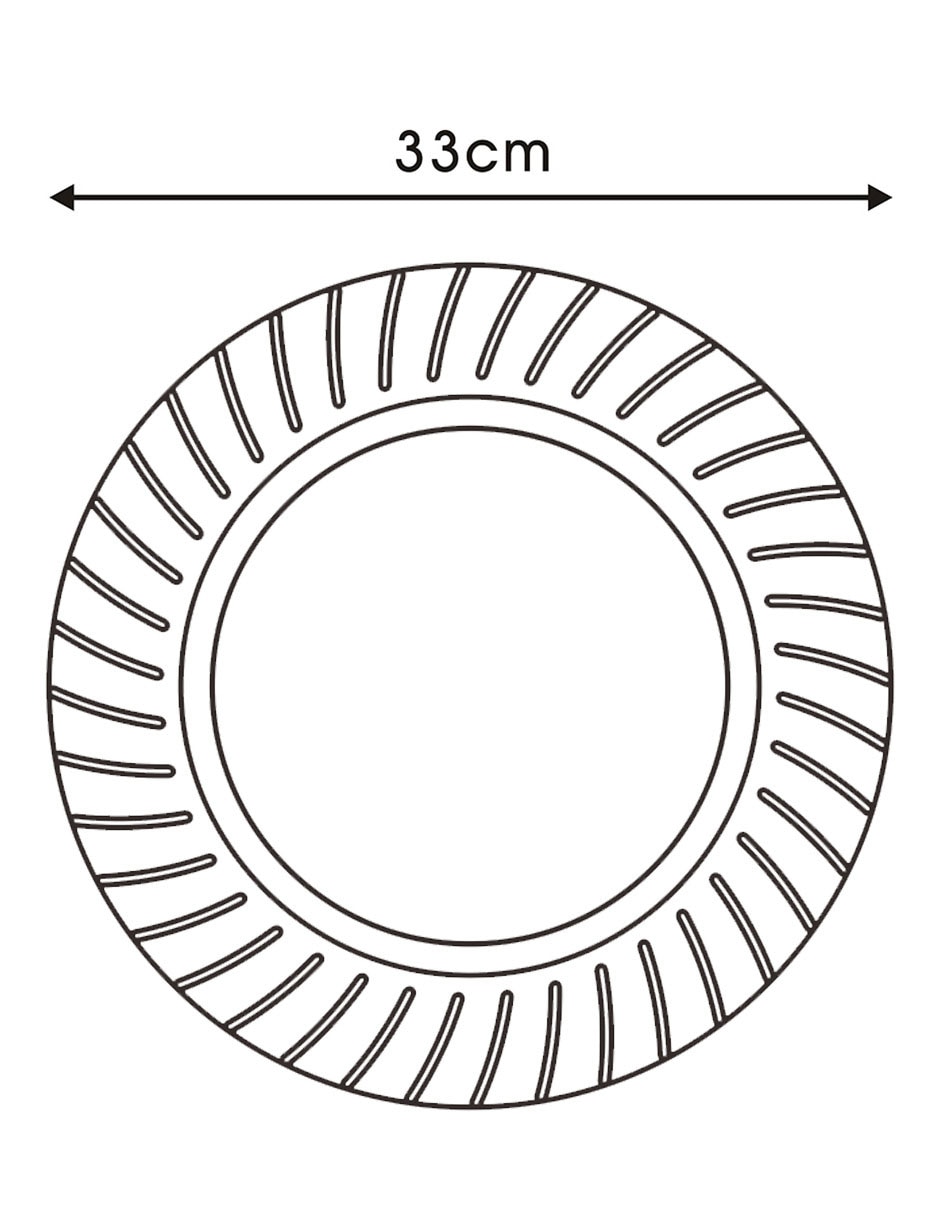 Plato base de plástico 4