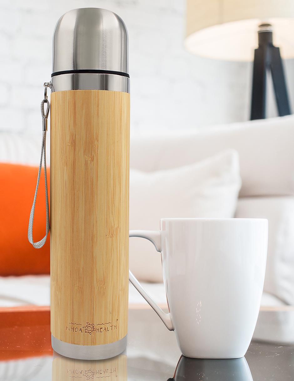 Termo de acero inoxidable con tapa rosca 500 ml 3
