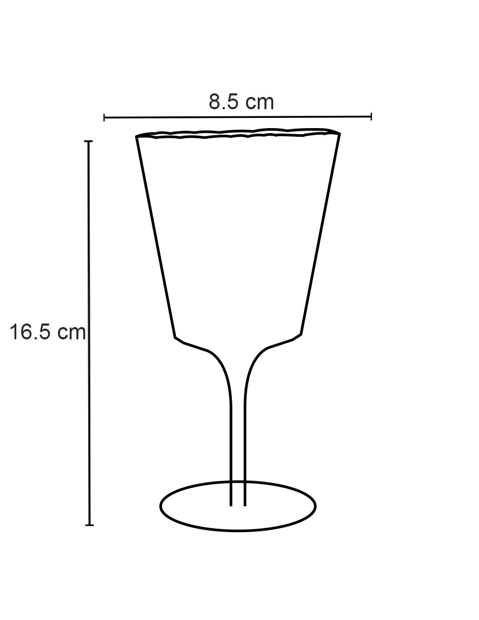 Copa para agua Lola de vidrio 4