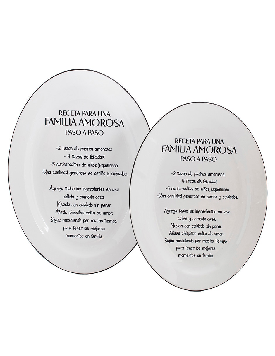 Platón de cerámica 2 piezas