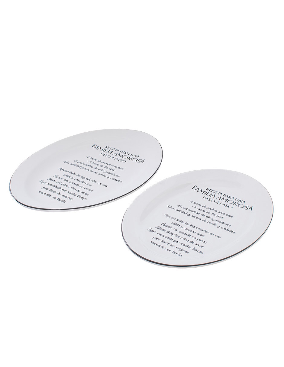 Platón de cerámica 2 piezas 2