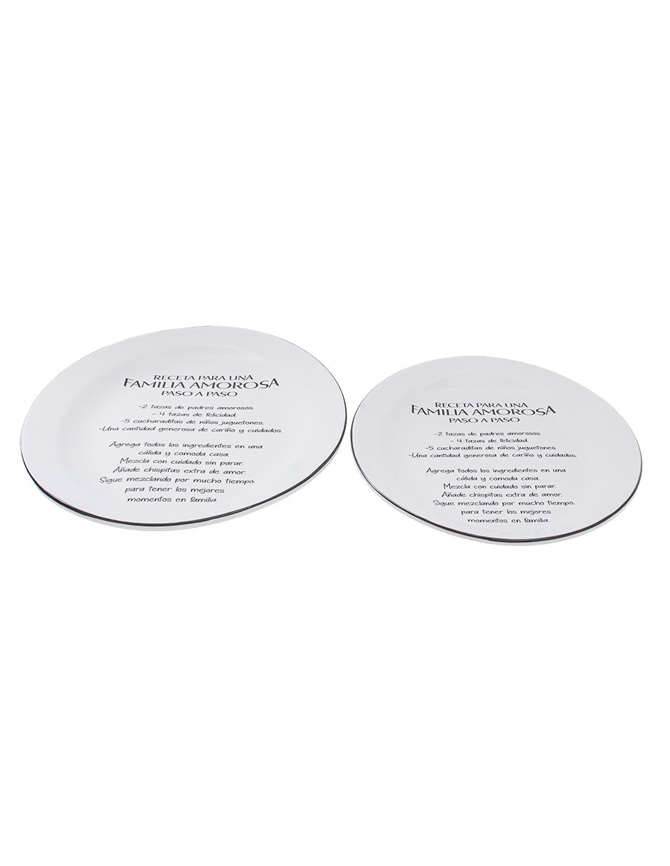 Platón de cerámica 2 piezas 3