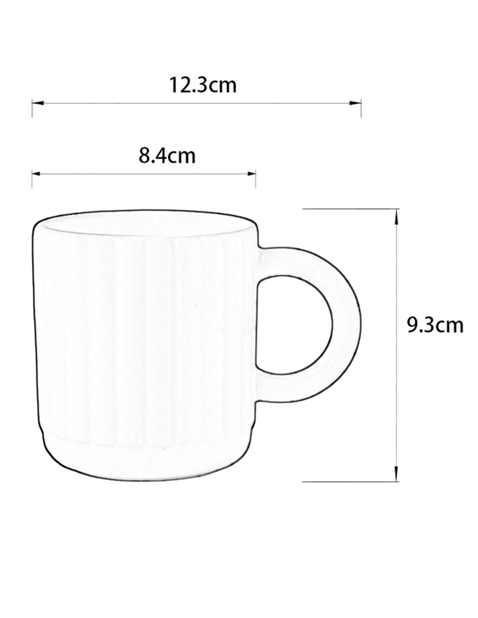 TAZA REDONDO CAPELLA HB, 330 ML, BEIGE